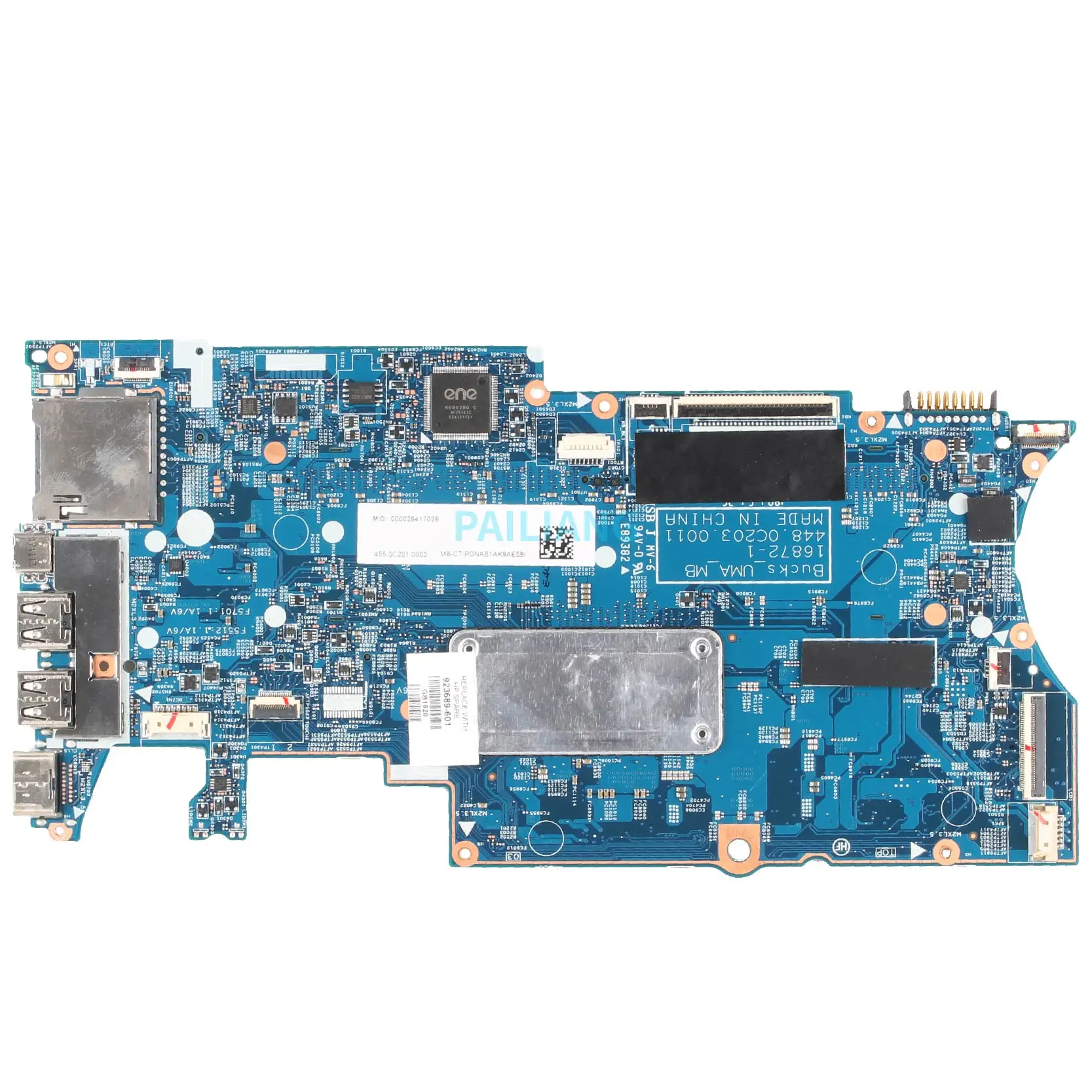 For HP Pavillion X360 14-BA Laptop motherboard 923689-601 16872-1 TESTED SR343 i3-7100U DDR3 Laptop Mainboard