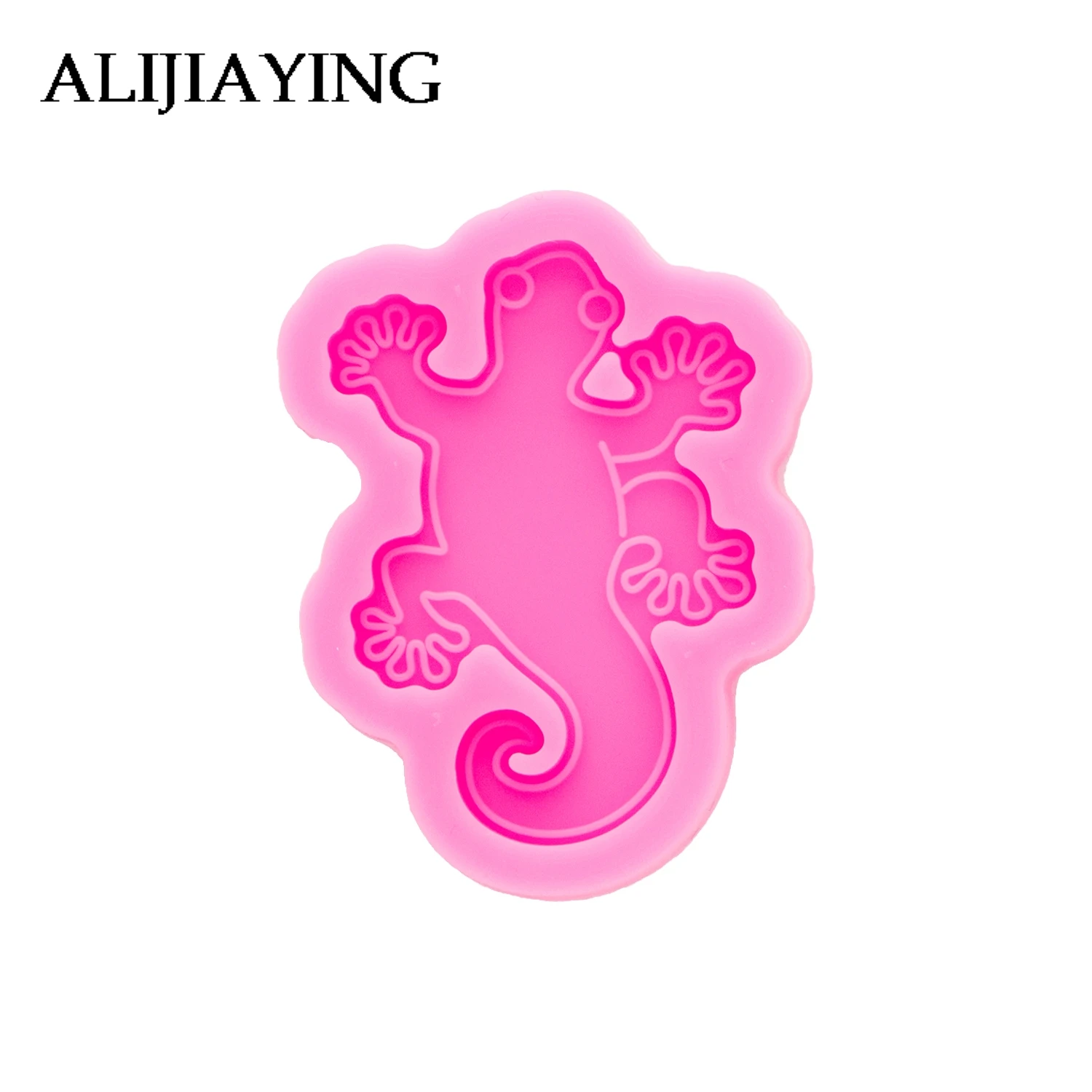 DY1005 Gecko Snake Resin Mold, Epoxy DIY Resin Phone Grip Molds , Moulds Silicone Crafts for Badge Reel