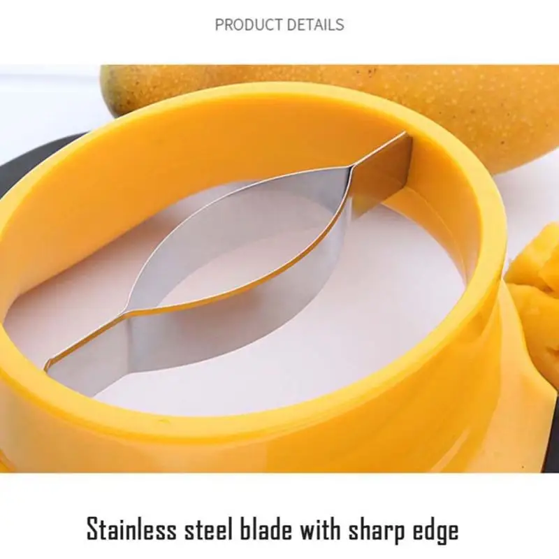 قطاعة المانجو من الصلب الذي لا يصدأ قطاعة المانجو مقابض مطاطية غير قابلة للانزلاق مقشرة تقشير المانجو سكين #5