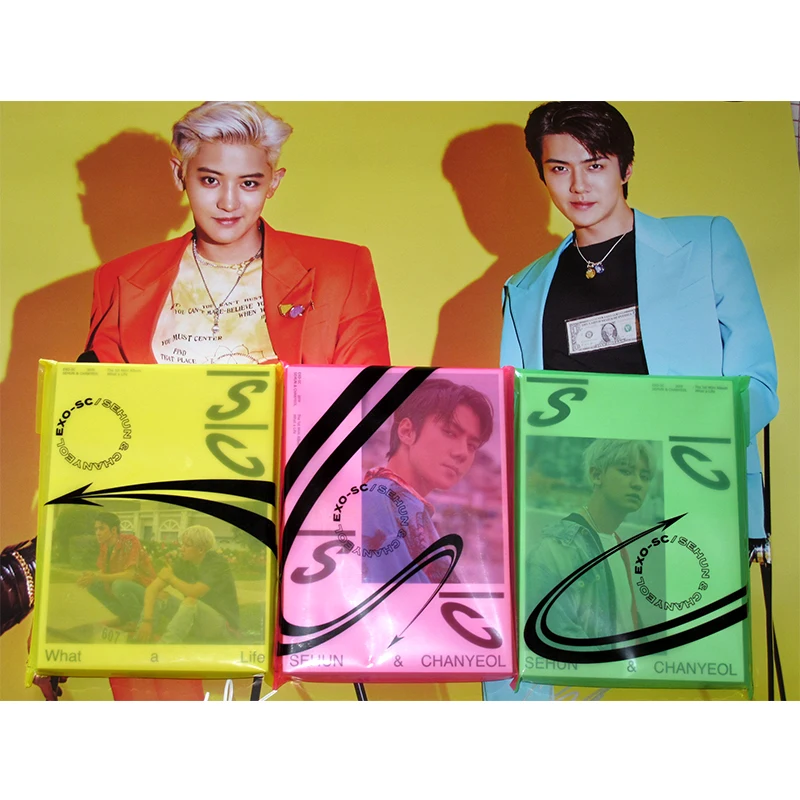 signed EXO SC SeHun Chanyeol autographed What a Life mini 1ST ALBUM K-POP 79