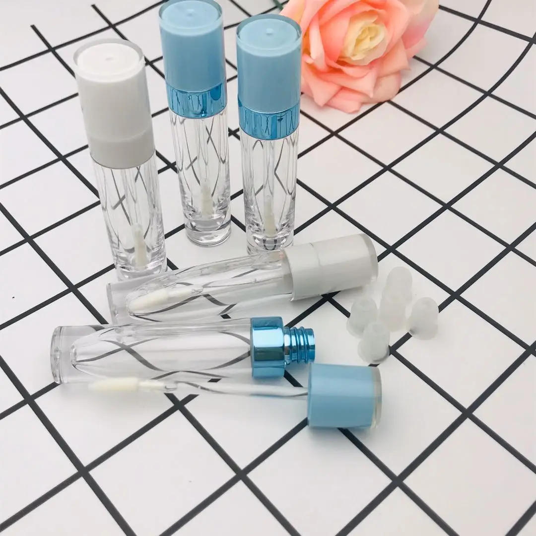 Großhandel 5ml Leere Lipgloss-Tuben mit Baby-Pink-Kappe AS Lipglaze-Behälter Verpackungsflasche Lippenstift Make-up – Detail 32