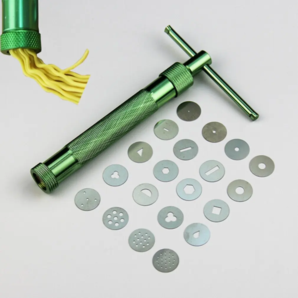 Extrusora de pasta de azúcar de acero inoxidable de diseño práctico, pistola artesanal, herramientas de arcilla polimérica para hornear, Fondant, escultura de pastel, bricolaje, hogar