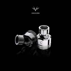 Bykski Granzon 360 Degree Rotatable Fitting G1/4 Thread Black Silver Free Rotation Connector for PC Water Cooling System Univers