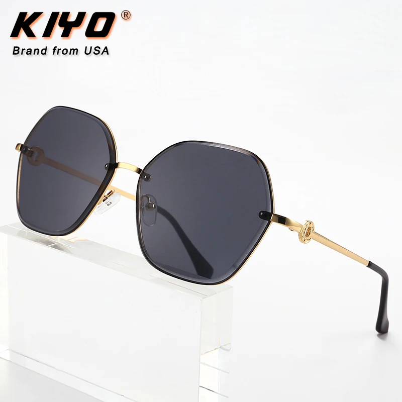 

KIYO Brand 2020 New Women Men Polygonal Polarized Sunglasses Metal Classic Sun Glasses High Quality UV400 Driving Eyewear 8976