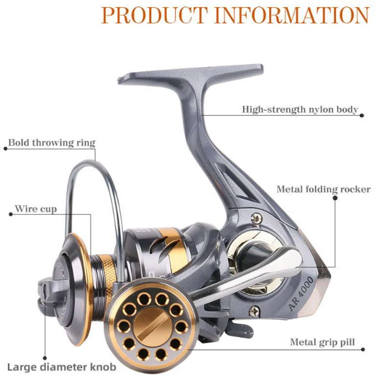 High Quality 13kg Max Drag Power All Metal Double Spool Sea Fishing Reel 5.2:1 Spinning Reels Strong Anti-Rust Left / Right