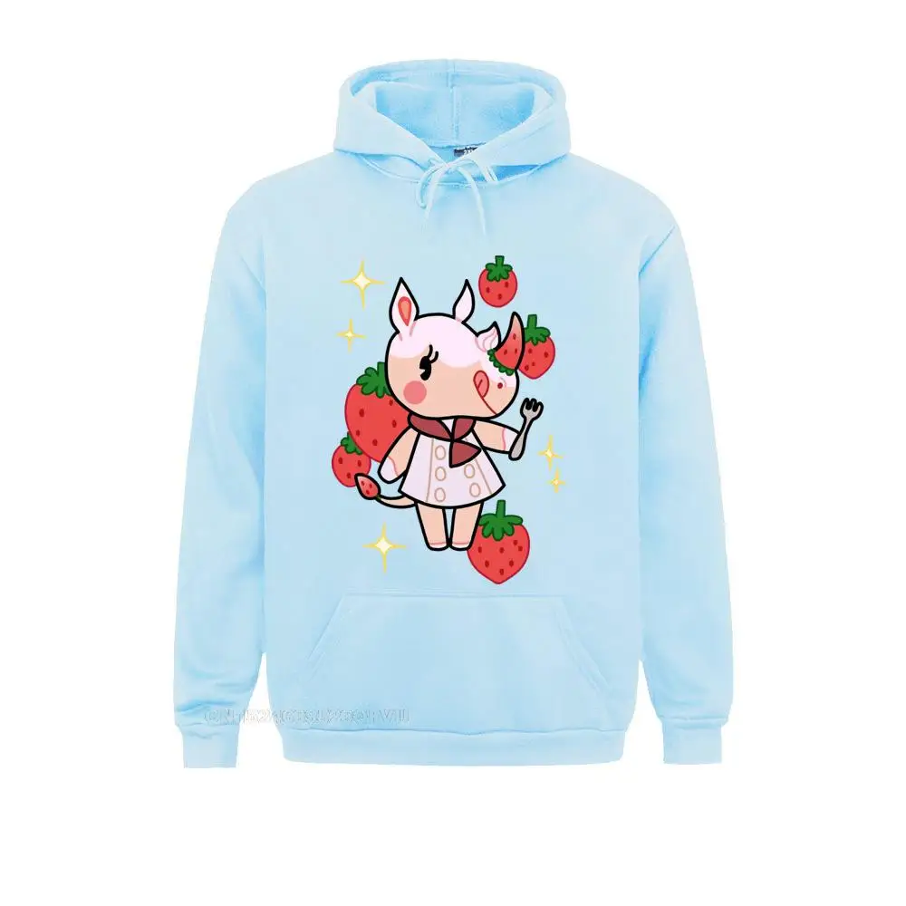 Men's Merengue Of Animal Crossing Sweater Pure Cotton Harajuku Vintage Round Neck Pullover Hoodie Harajuku