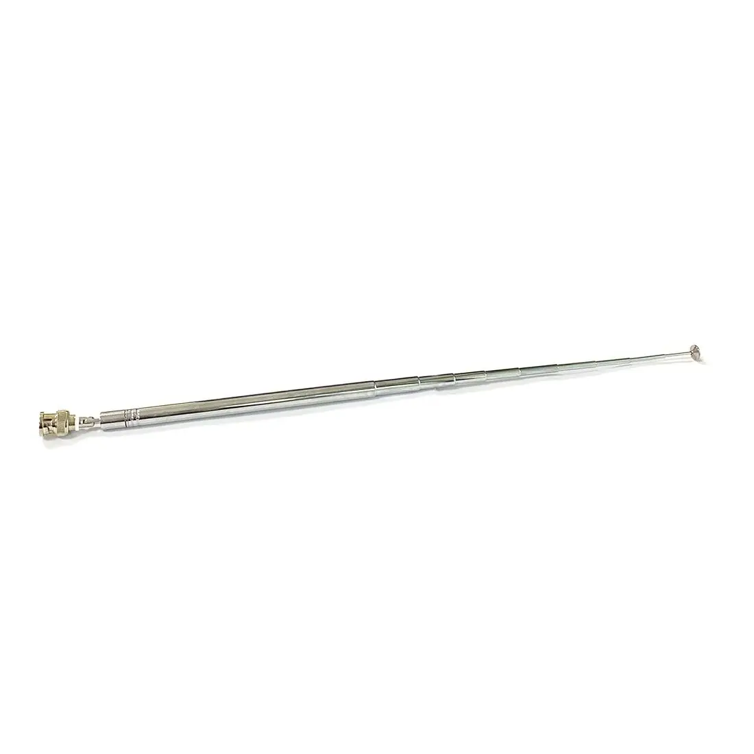 FM Radio Stainless Steel Telescopic Antenna SMA / BNC / F Connector 1.2m Flexible Plug Audio Signal Aerial