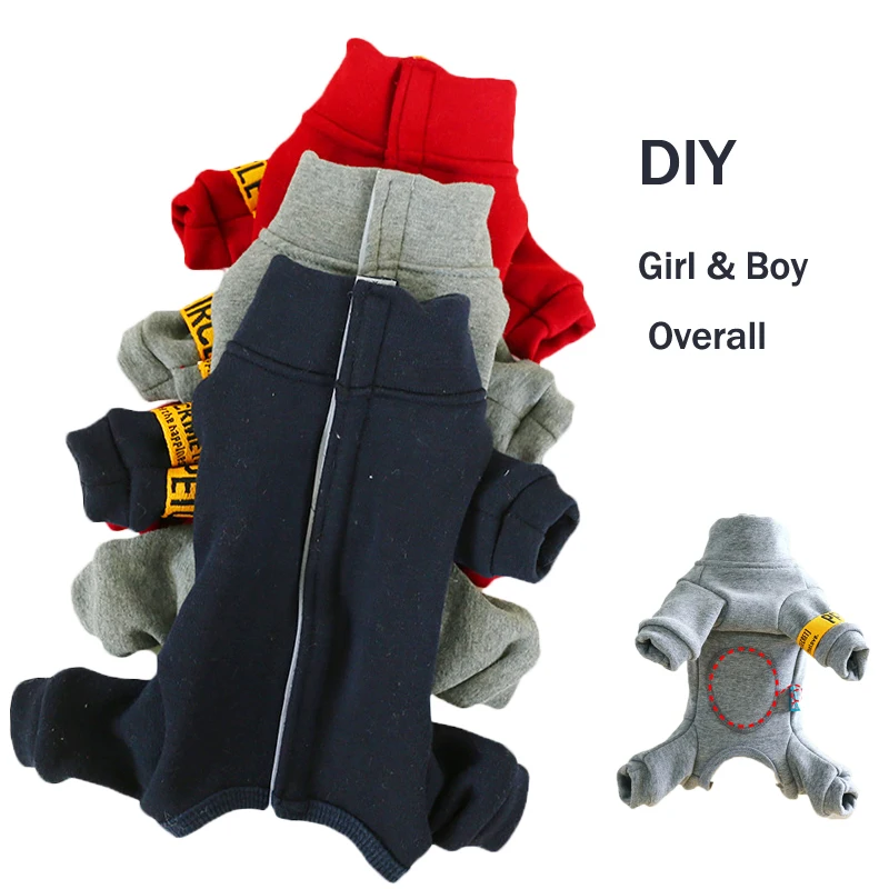 Winter Costumes for Dogs Autumn Warm Comfort Soft Red Blue Gray Puppy Clothes for Small Animal Male Female Fully Covered Belly