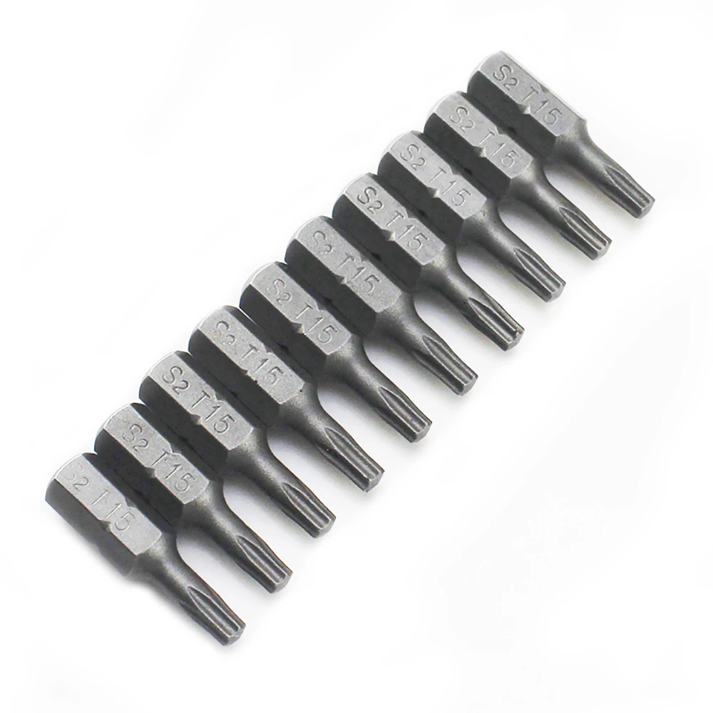 10pcs Torx Screwdriver Bit Set 1/4 Hex Shank Star T6 T7 T8 T10 T15 T20 T25 T30 T35 T40 Screw Driver Bits Home Hand Tools