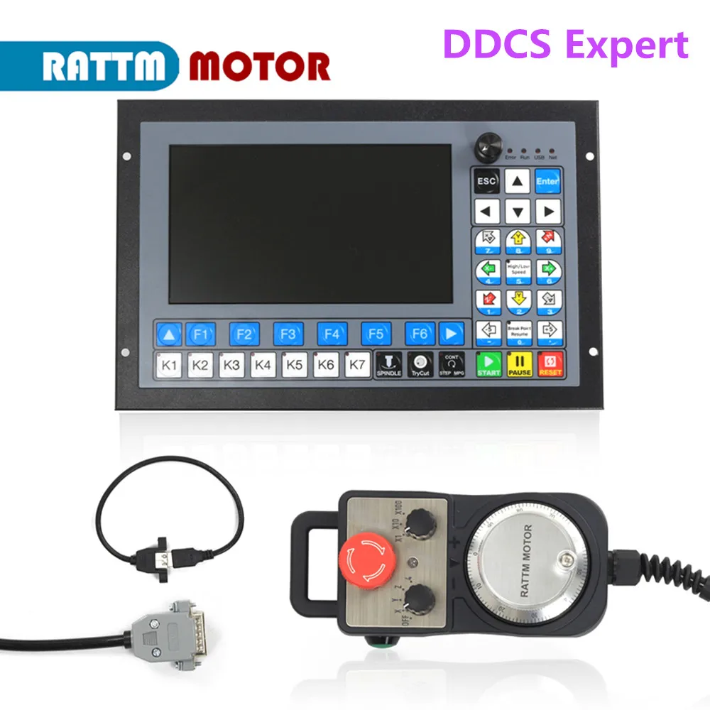 

Standalone Motion CNC Controller off-line 100 Pulse MPG Handwheel Emergency Stop for CNC Router Engraving Machine
