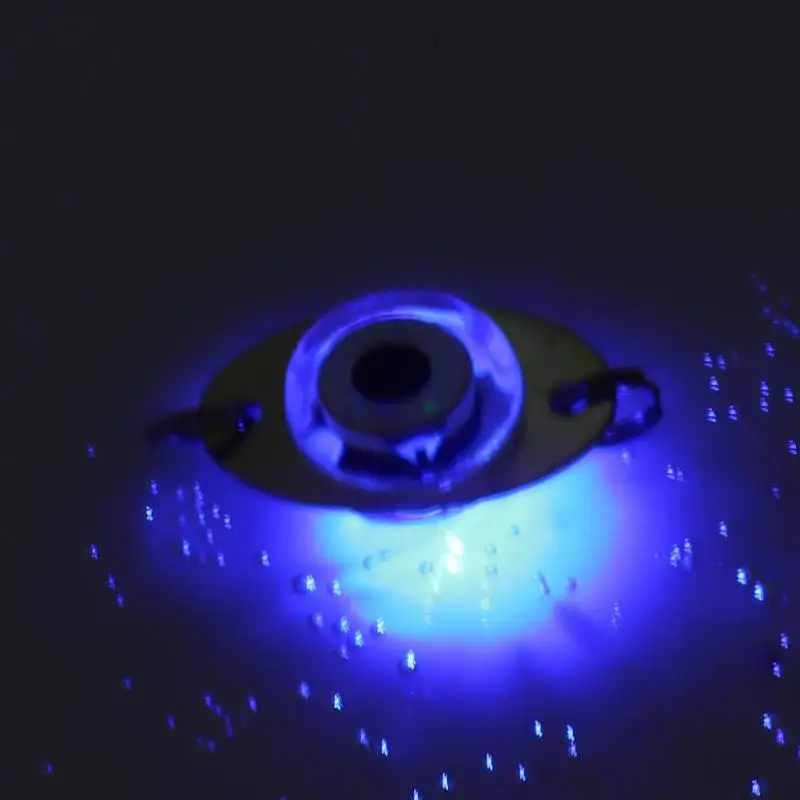 Mini señuelo de pesca con luz LED de gota profunda, luz subacuática, forma de ojo, cebo de pesca de calamar, señuelo luminoso para atraer peces