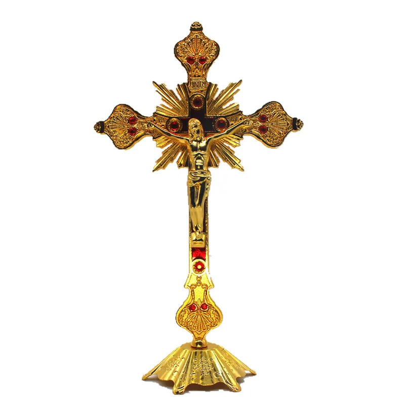 

Jesus Christ Decoration Baroque Jesus Crucifix Church Relics Wall decor Stand Christianity Home Decoration