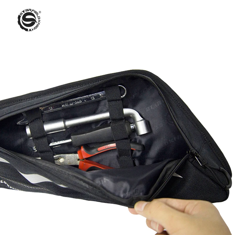 

SFK Motorcycle Tool Kit Side Case 2PCS Storage Box Racing Black Hard Waterproof Motorbike Riding Saddle Bag Motocross Accessoies