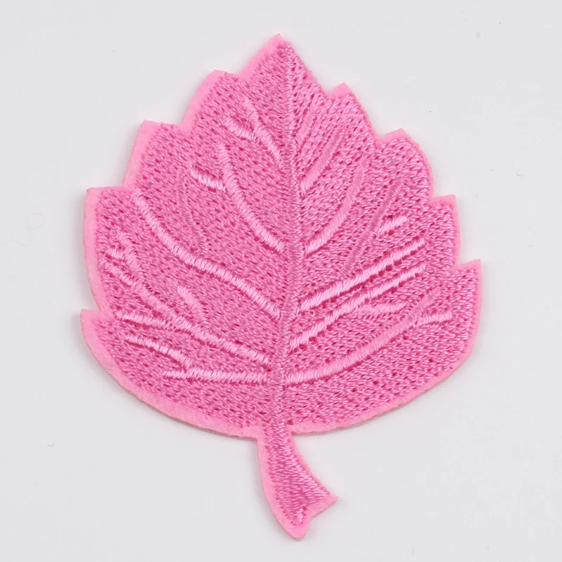 10pcs/lot Embroidered Maple Patch Cartoon Leaf Stickers Iron On Sew On Clothing Appliques DIY Patchwork Crafts Garments Badge image 3