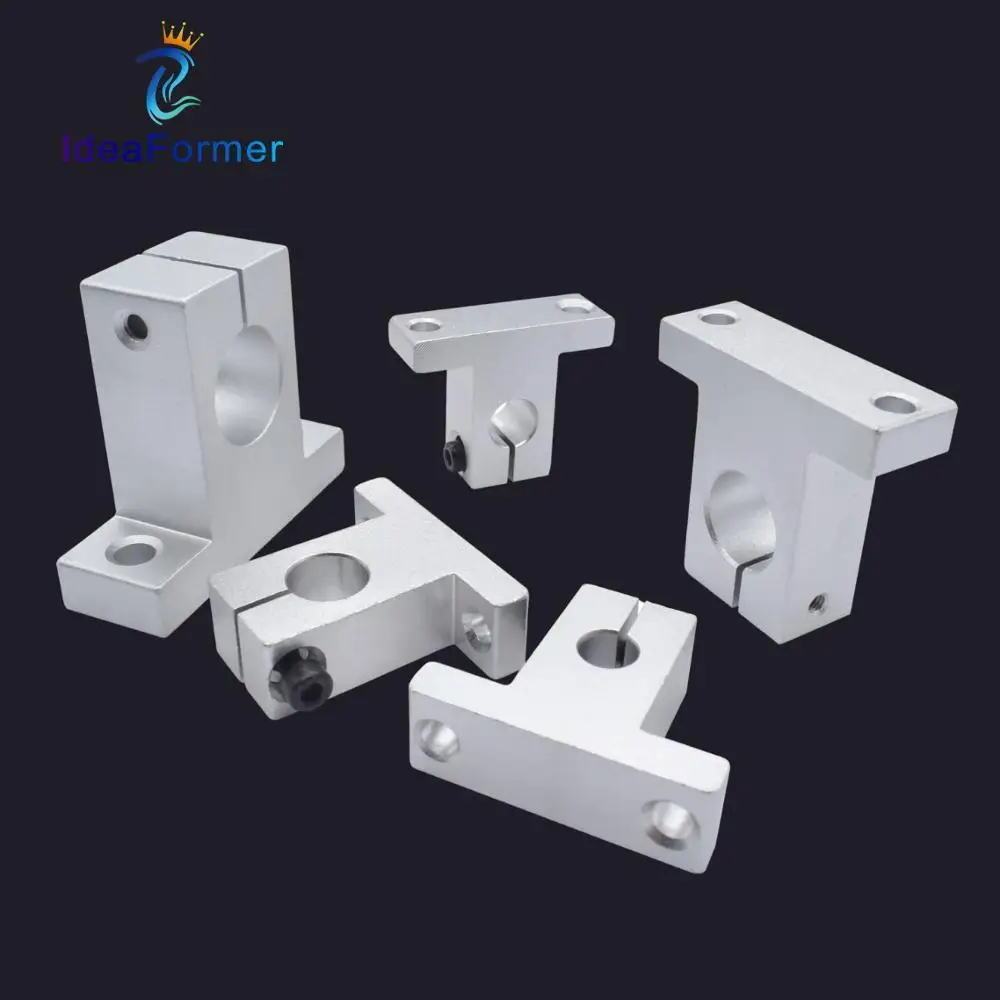 Linear Optical Axis SHF/SK8mm-16mm Horizontal/Vertical Support Zinc Alloy Bearing Frame Rod Holder CNC XYZ Table 3D Printer Part