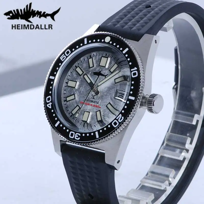 Heimdallr Men's Diving Watch snowflake Dial Sapphire 62MAS Stainless C3 Luminous 30ATM Waterproof NH35A Automatic Men's Watch