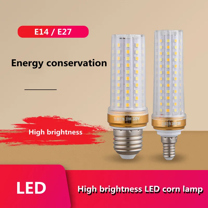 E27 E14 LED Corn light SMD 5730 12W 16W 20W 24W lamps lights 110V 220V Bulbs dimmable corn Candle bulb 3 Color