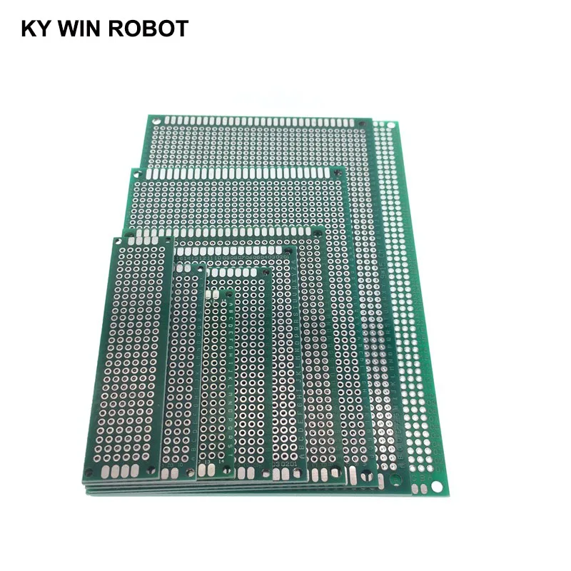 2x8 3x7 4x6 5x7 6x8 7x9 8x12 9x15 10x15 cm Double Side Prototype Diy Universal Printed Circuit PCB Board Protoboard For Arduino