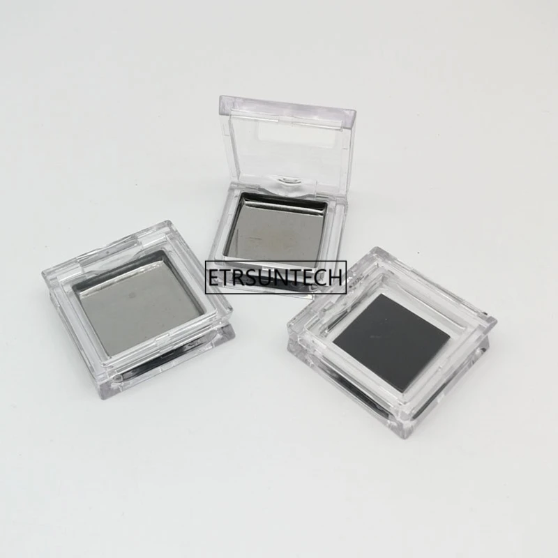 100pcs Square plastic box,Eye shadow Blusher Pressed powder plate with magnet packing container F3386