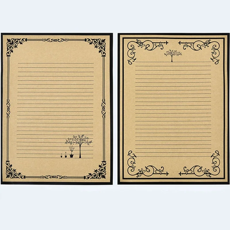 8pcs Lot High Quality European Retro Letter Pad Confession Invitation Writing Paper Romantic Pattern Creative Stationery