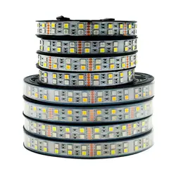 5m 600LEDs 120LED/M DC 12V 24V Double Row SMD 5050 RGBW LED Strip IP20 IP67 Waterproof Flexible Tape RGB + White / Warm White