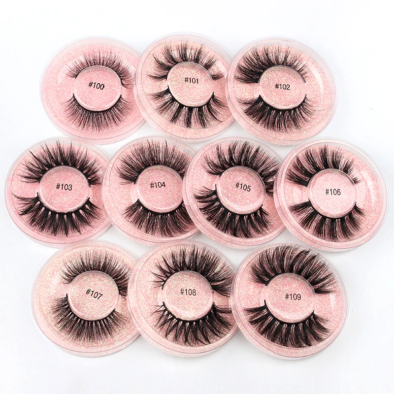 1 Pair eyelashes natural long false eyelashes fluffy wispy 3d mink lashes handmade Fake Eye lash Makeup False Lashes faux cils