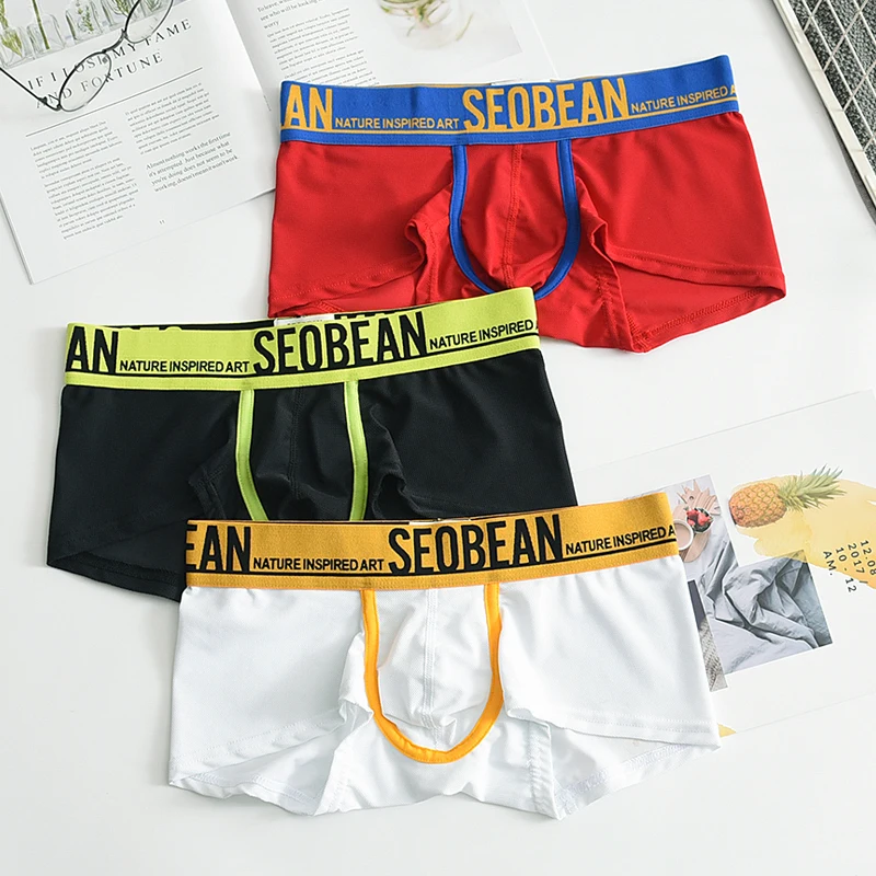 New Sexy Men Underwear Boxer Breathable Mesh boxershorts men Male Underpants cueca Gay penis Man Panties Mens Trunks