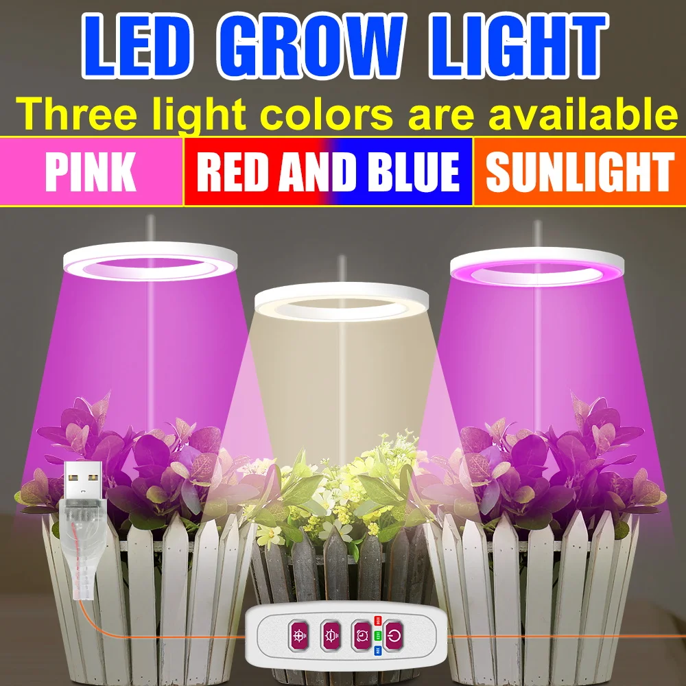 USB Grow Light LED Full Spectrum Plant Lamp Bulb Phyto Light 5V Fitolampy LED Hydroponics Lamp For Plants Growing Tent Lighting