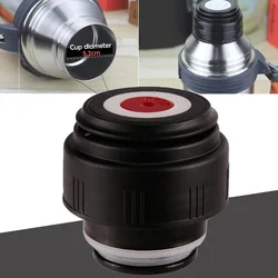 4,5 cm/5,2 cm Vakuum Glaskolben Deckel Thermos Flasche Kappe Stopper Reise Tasse Ersatz Abdeckung für Thermos Tasse Export flasche Kappe Schwarz