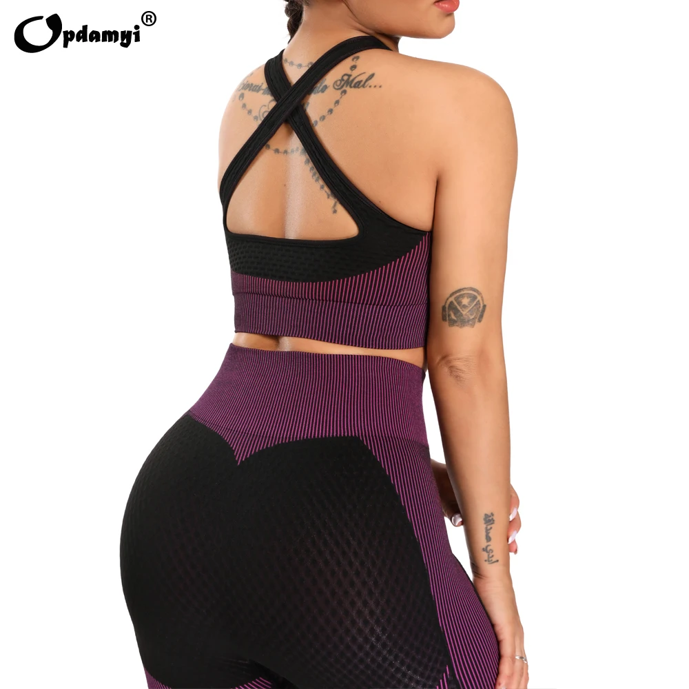 Seamless Workout Yoga Sets Female Sport Gym suit Wear Running Clothes Women\'s Fitness Sport Yoga Suit Sports Bra yoga clothing