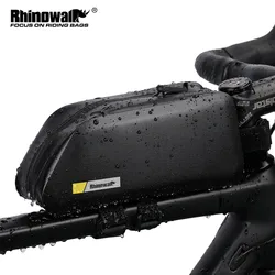 Rhinowalk Bike Bag Waterproof Front Top Frame Tube Bag Large Capacity Bicycle Bag Cycling Pannier Bag 1.5L Tool  Bag Accessories