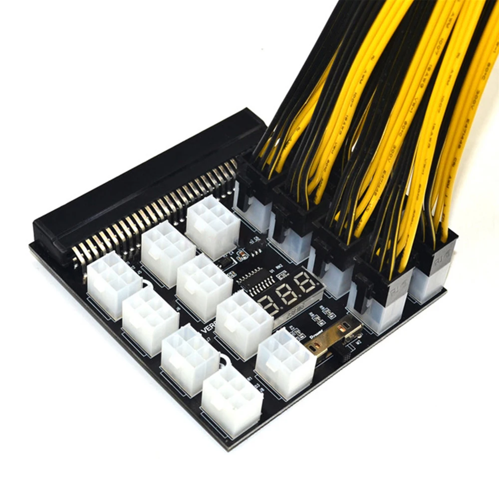 

power conversion board 6pin transfer card12V 17 sets of 6pin to 8pin (6 plus 2) graphics card power supply platemining machines
