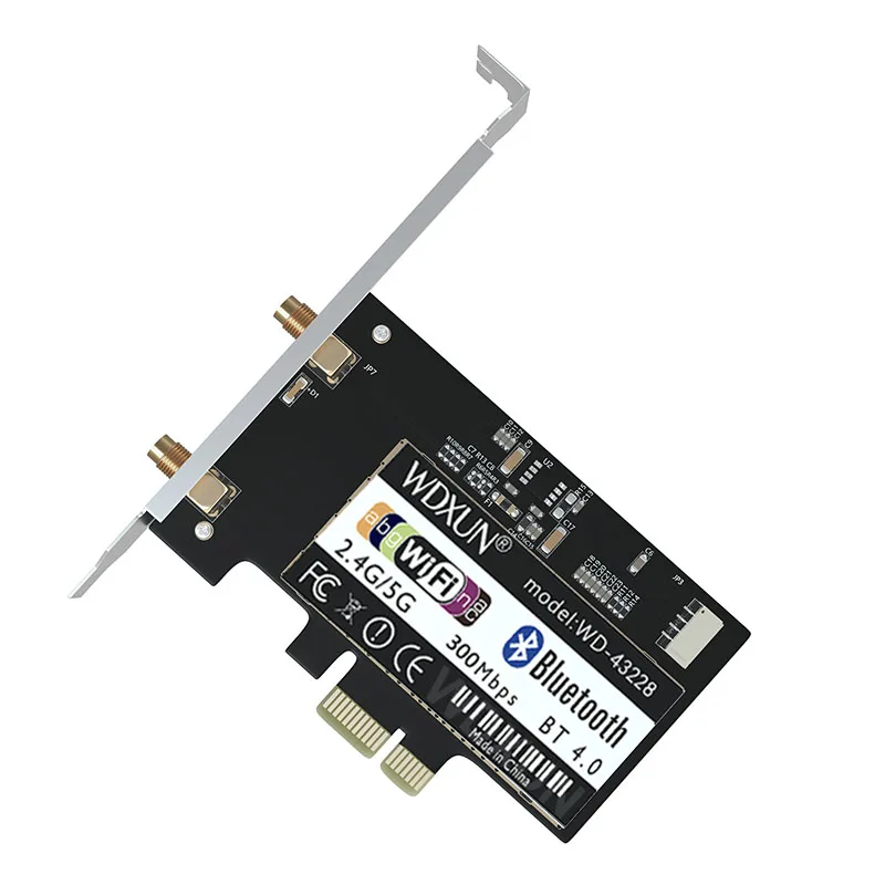 Placa de desktop pcie bcm943228, wi-fi, 2.4ghz e 5ghz, 802.11abgn, bluetooth 4.0