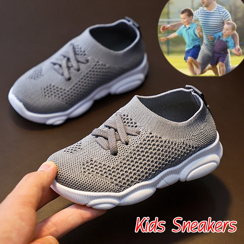 

New Kids Shoes Anti-slip Soft Rubber Bottom Baby Sneaker Casual Flat Sneakers Shoes Children Size Kid Girls Boys Sports Shoes