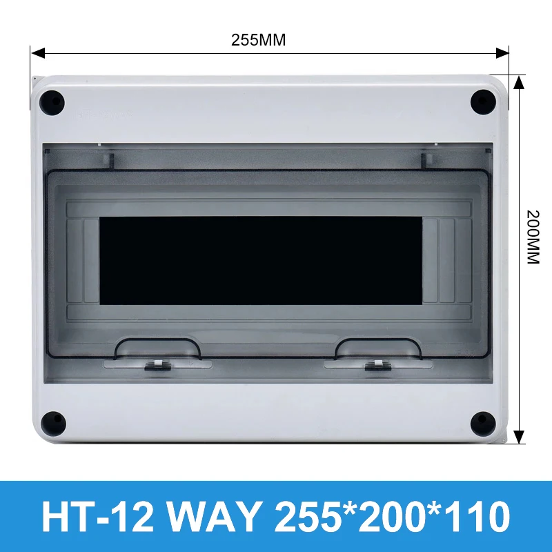 Waterproof Distribution Box 2/3/5/8/12/15/18/24 Ways Outdoor Electrical Circuit Breaker MCB Power Plastic Junction IP65 Wire Box