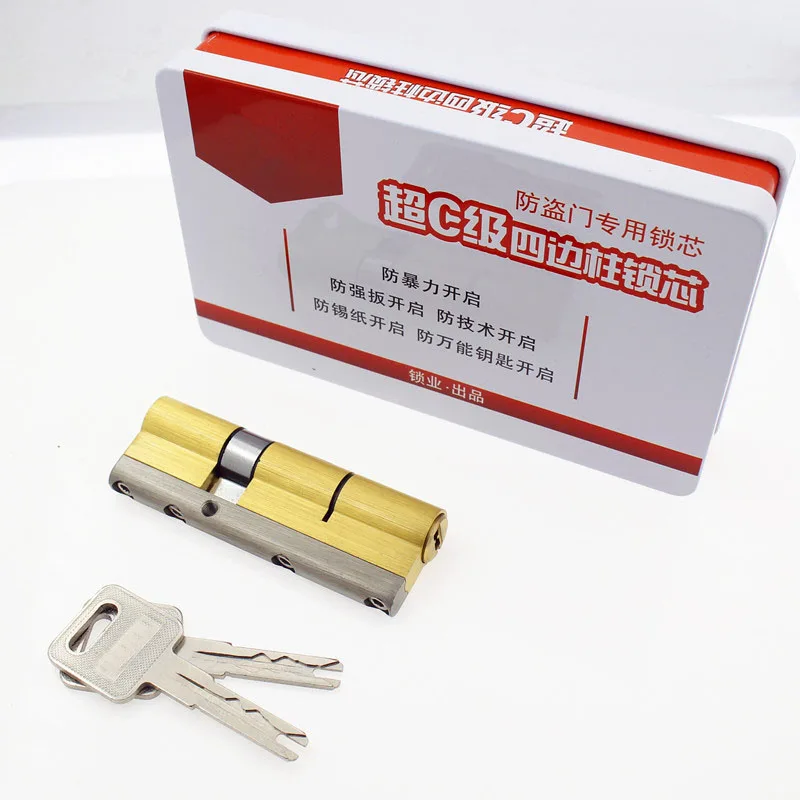 European Lock cylinder With Key ,Anti-theft Brass cylinder of Door , C  grade Gate Lock Core , Entrance Door Lock Accessories