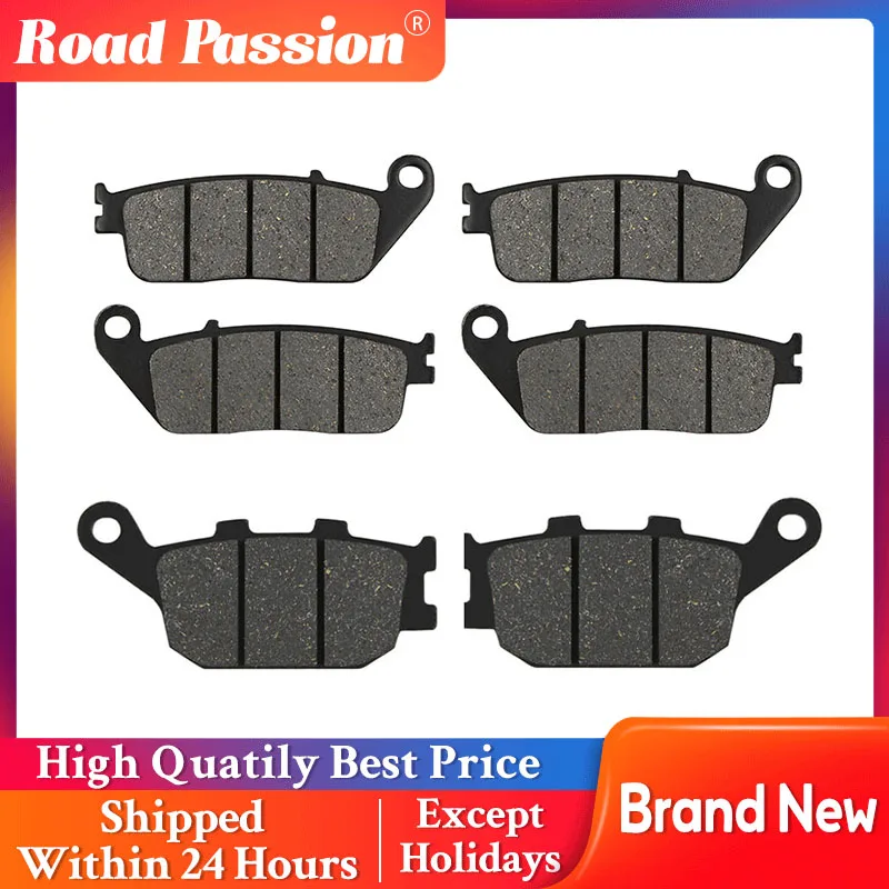 Road Passion Motorcycle Front and Rear Brake Pads For KAWASAKI Z750 Z 750 Z650 Z 650 EER 650 KLE650 KLE 650 Versys / Versys LT