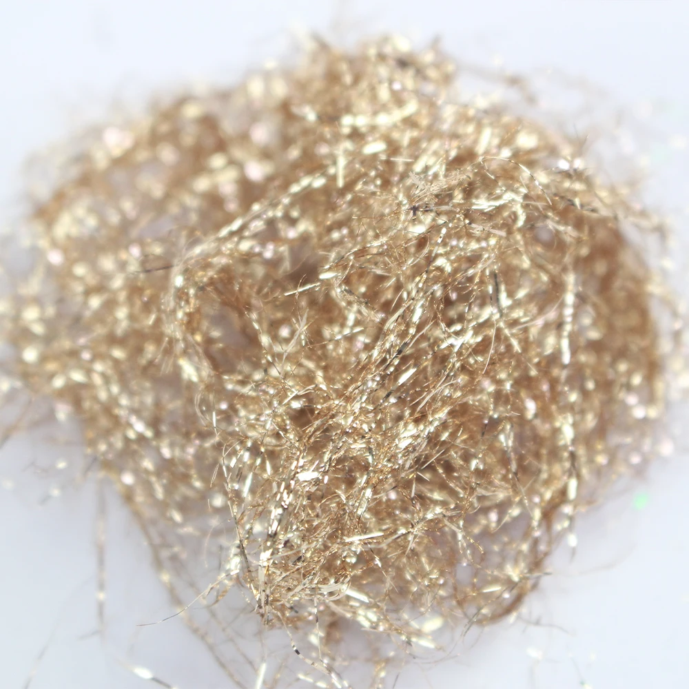 Imitation Gold Leaf Wire,Alloy Thread Imitation Antique Gold  Foil Wire for Tinsel Wall Decoration,Nail Art,Arts and Crafts,5g