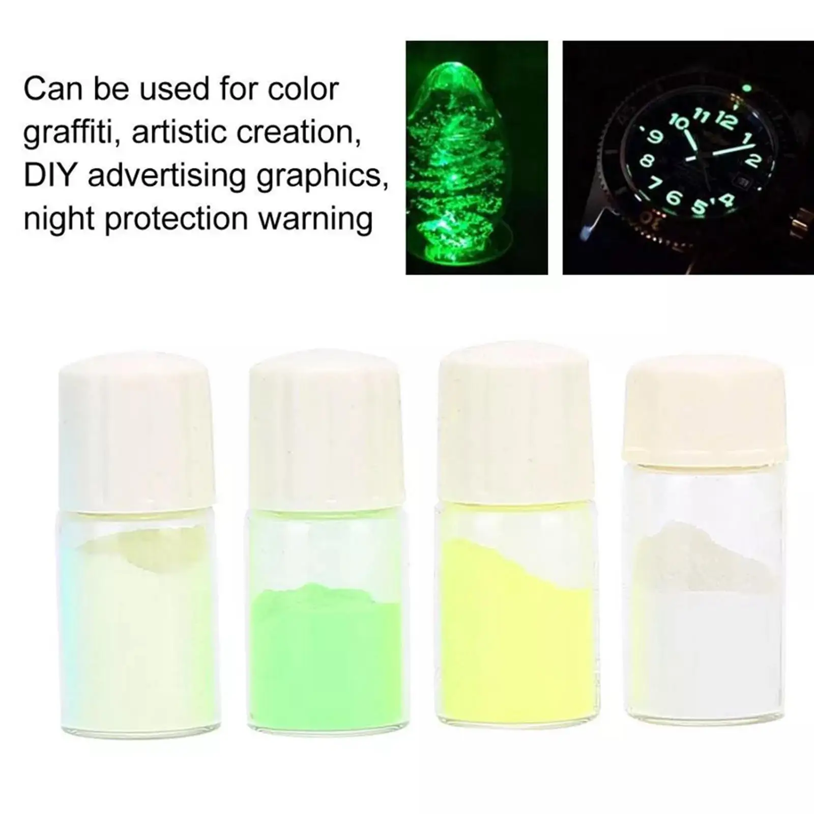 

4 Color Professional Luminous Powder Set Watch Part Repair Accessories