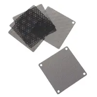5Pcs/set 40/50/60/70/80/90mm PVC Fan Dust Filter PC Dustproof Case Cuttable Computer Mesh Cover Mesh Black 2