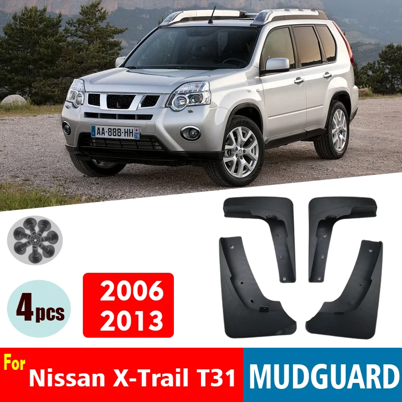 

Mudflaps FOR NISSAN X-Trail XTRAIL T31 Mudguards Fender Mud Flap Guards Splash Mudguard Car Accessories Auto Styline 2006-2013