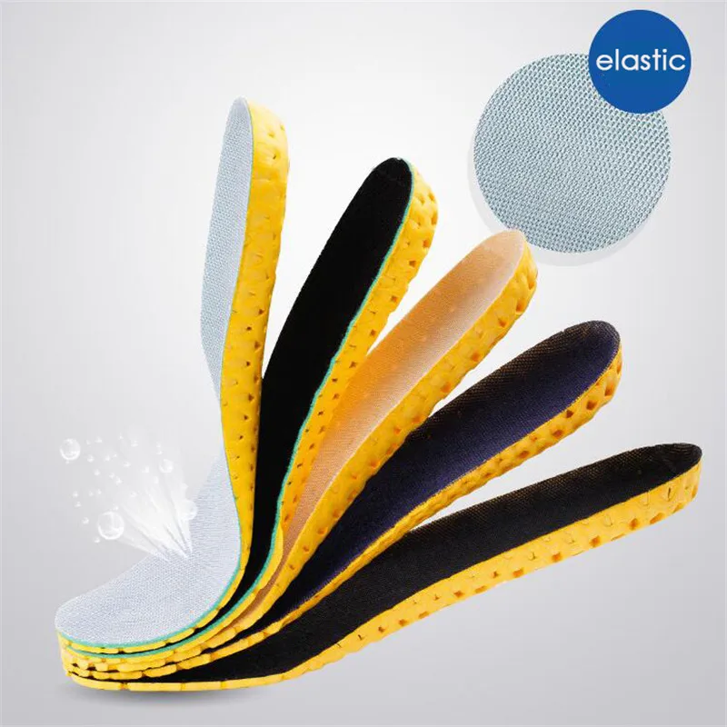 Mesh Breathable Stretch Deodorant Running Cushion Insoles For Feet Man Women Insoles For Shoes Sole Orthopedic Pad Memory Foam