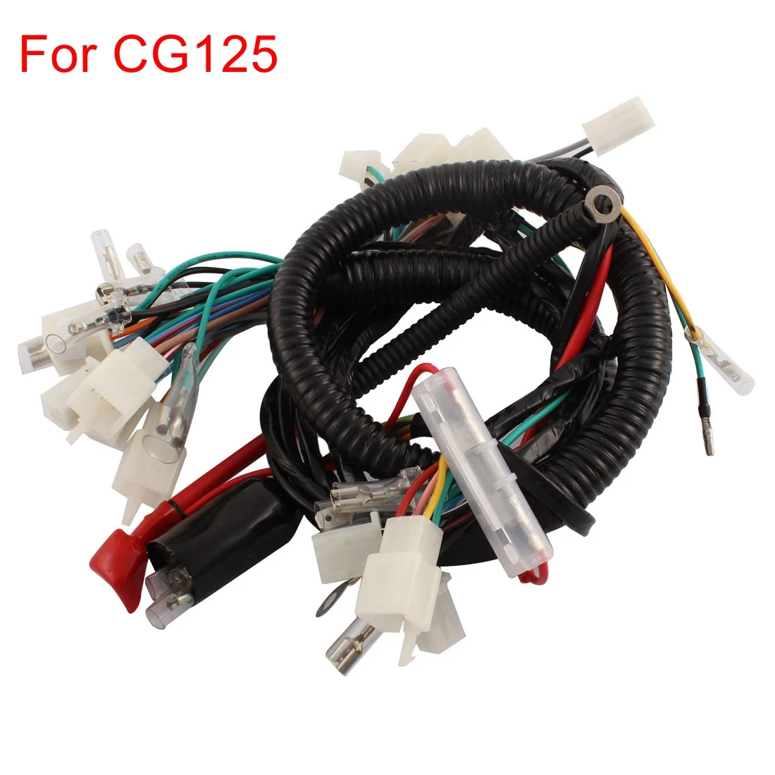 Motorcycle Ultima Complete System Electrical Main Wiring Harness w/ Fuse Box Connectors For GS For CG125 For Motorcycle