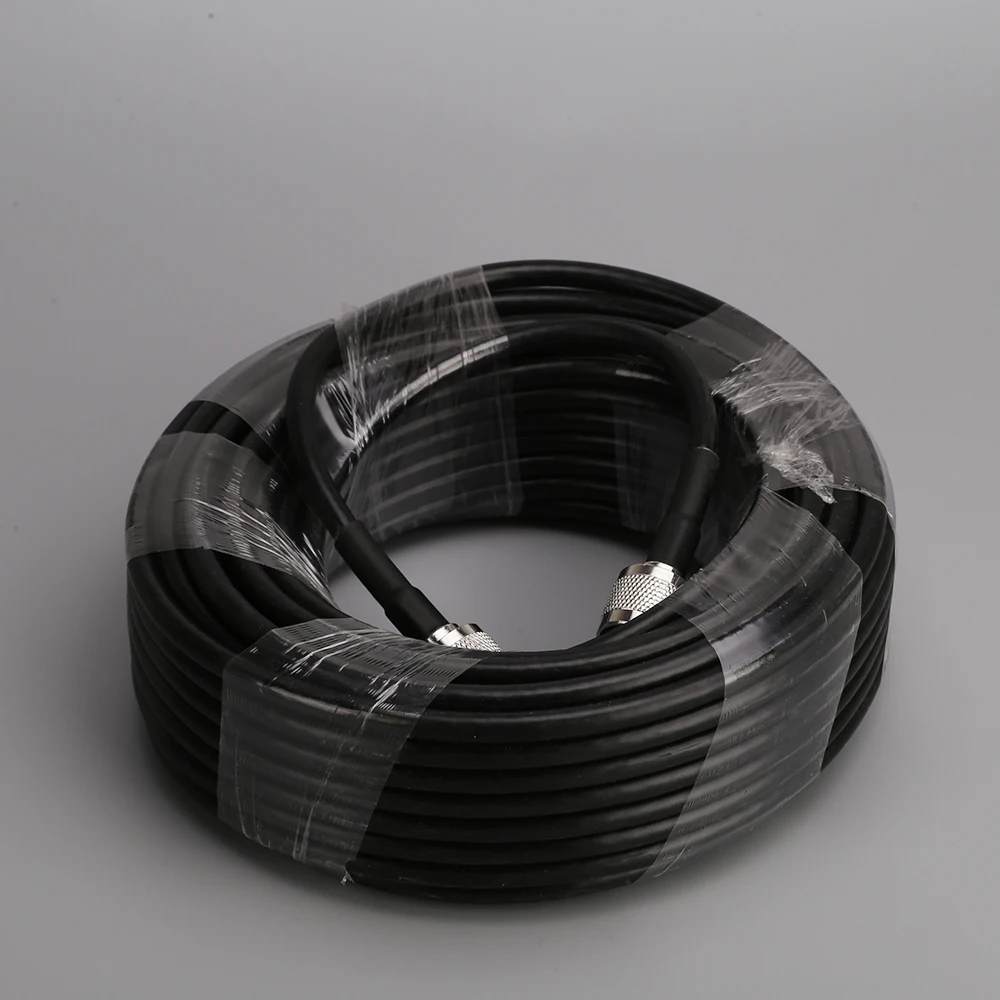 RG6 5D 20 미터 저손실 동축 케이블 50ohm N Male to N Male 커넥터 통신 동축 케이블, 휴대 전화 신호 부스터