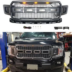 Modified For F150 Grill Mesh For F-150 2018 2019 2020 Front Racing Grills Grille For Trims Front Bumper Mesh Grills Cover