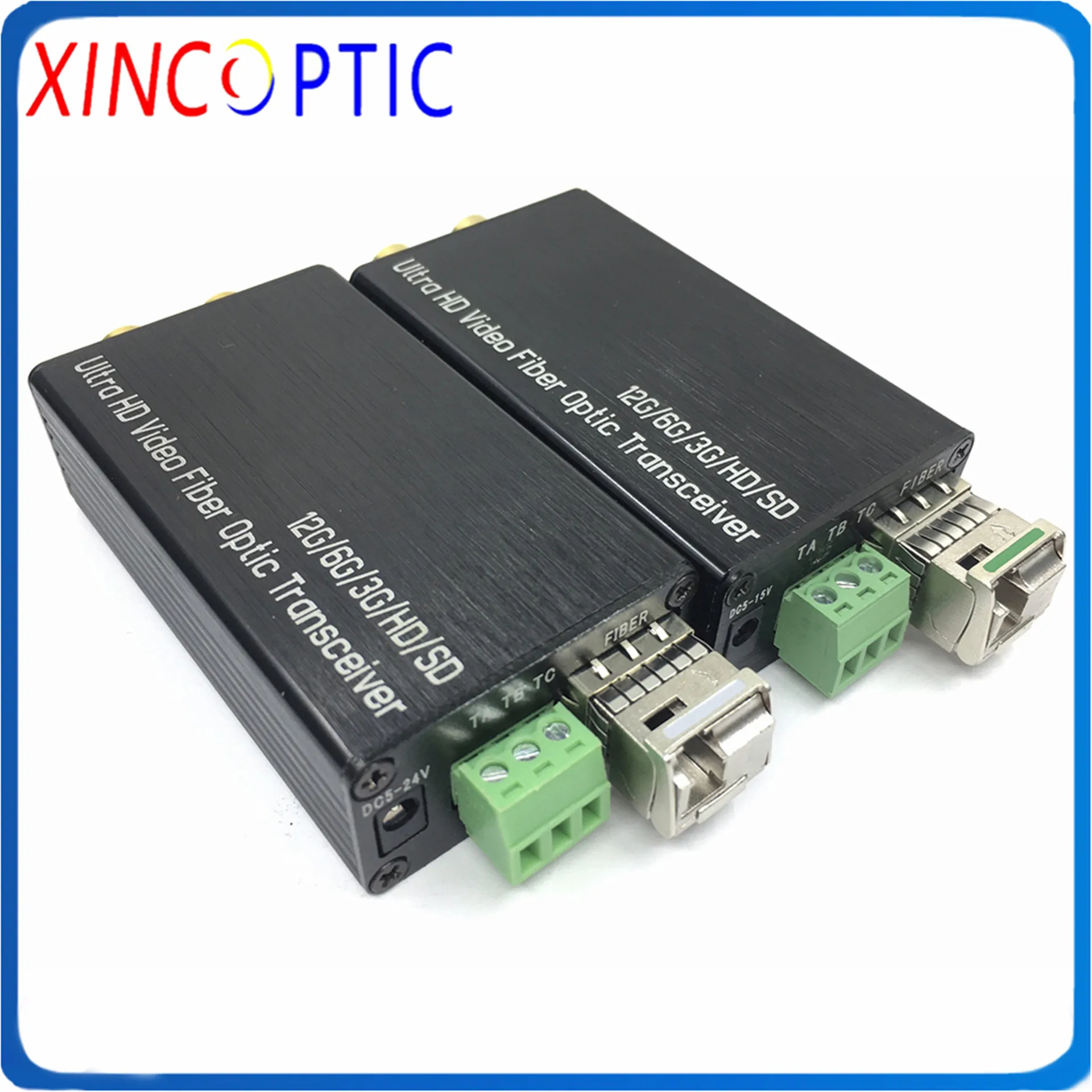 Mini 1Ch 12G-SDI Fiber  Converter Support 4K*2K@60hz,Simplex LC 20KM Fibre Optic Video Over