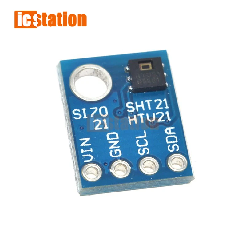 HTU21D Iic/I2C Digitale Temperatuur En Vochtigheid Sensor Breakout Board Module Voor Weerstations Humidor Controle 3.3V
