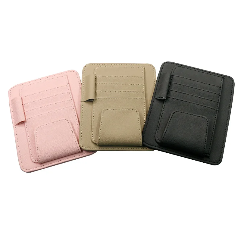 

Car Glasses Holder Card Bag Sun Visor Bill Holder Business Card Storage Document Holder Car Bill Holder Car Accessories