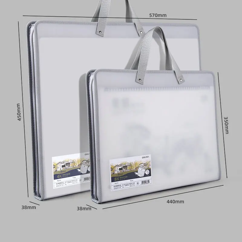 Portable A3 File Bag For Document Organizer Drawing Portfolio