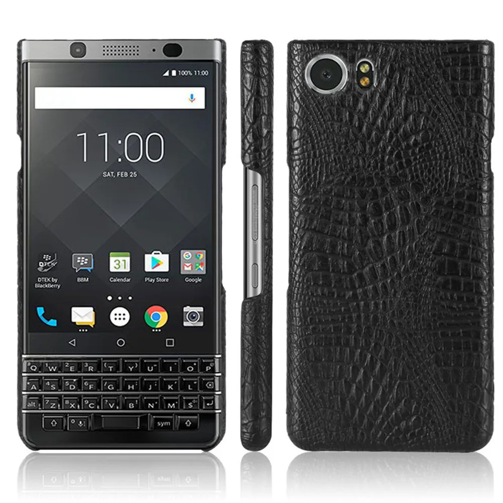 For BlackBerry Keyone DTEK70 Case Crocodile Skin Matte Back Cover Hard Case For BlackBerry Keyone BBB100-2 Phone Bags Cover